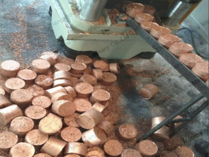 Copper metal chips briquetting machine