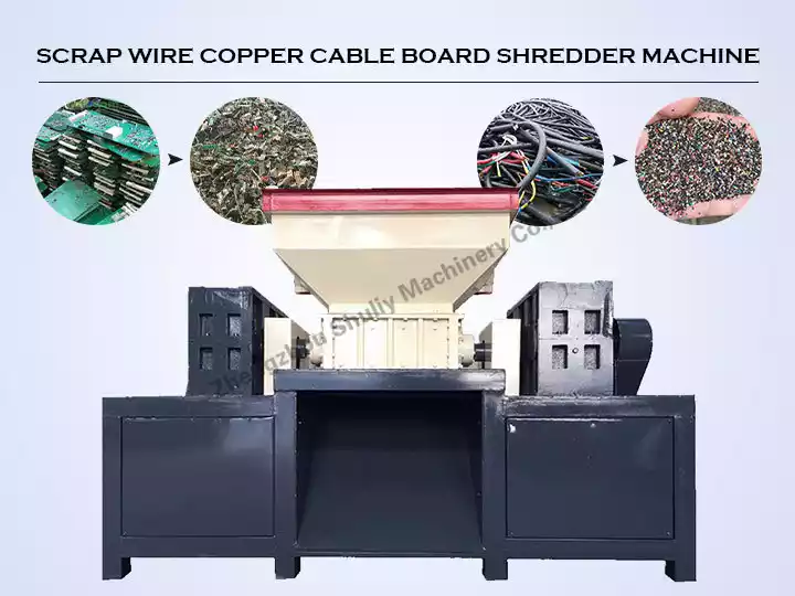 Scrap copper wire shredder | cable board crushing machine