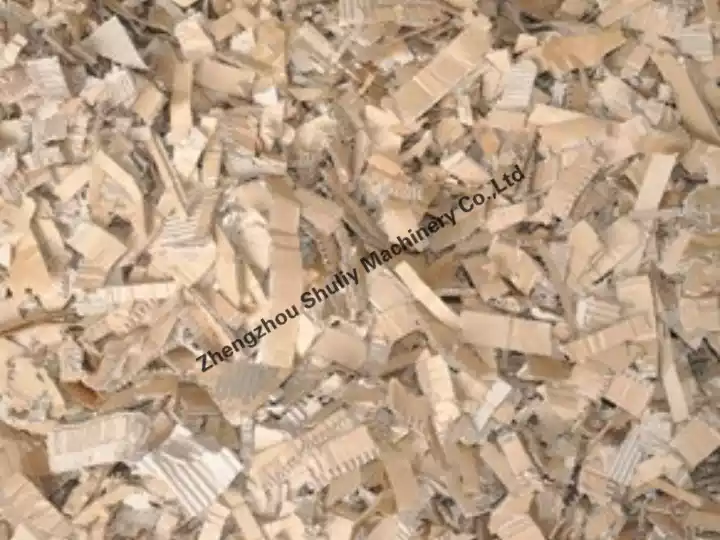 Corrugated box shredding