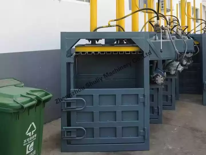 The vertical baler machine was exported to Gabon twice