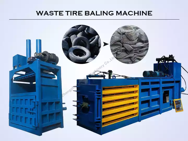 Tyre baling machine